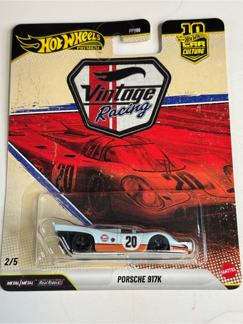Hot Wheels Premium VINTAGE RACING GULF PORSCHE 917K 2/5